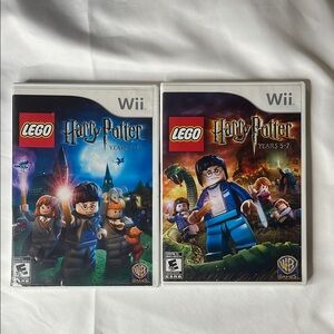Lego Harry Potter Years 1-4‎ and 5-7 for Nintendo Wii. Complete in Box. Tested!